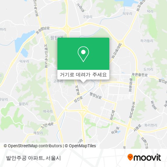 발안주공 아파트 지도
