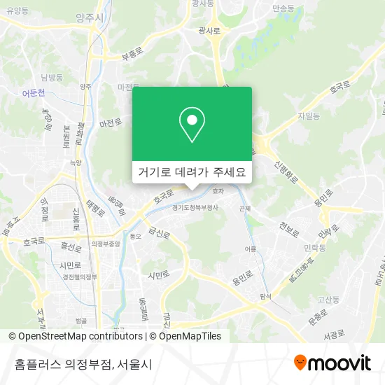 홈플러스 의정부점 지도