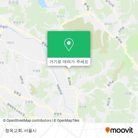 청옥교회 지도