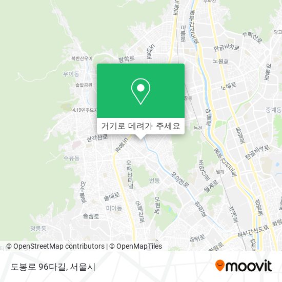 도봉로 96다길 지도
