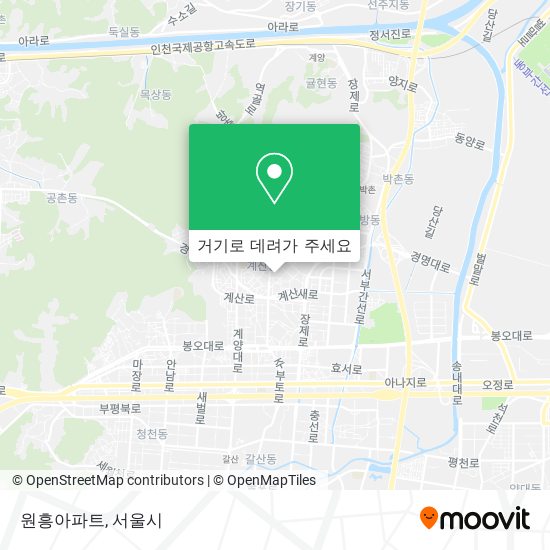 원흥아파트 지도