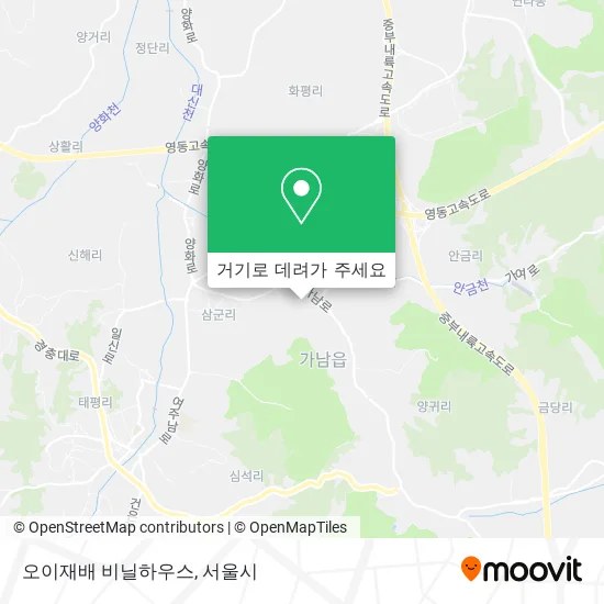 오이재배 비닐하우스 지도