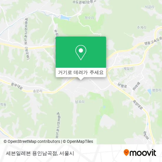세븐일레븐 용인남곡점 지도