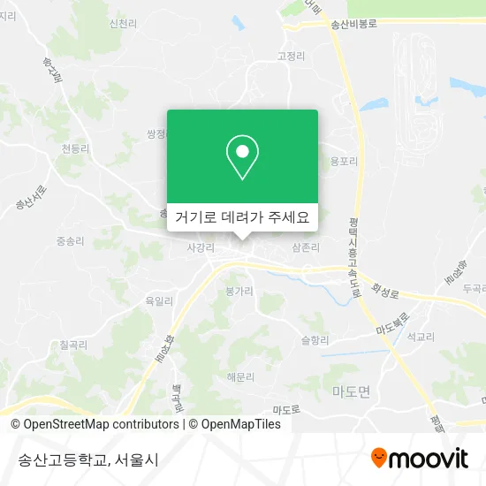 송산고등학교 지도