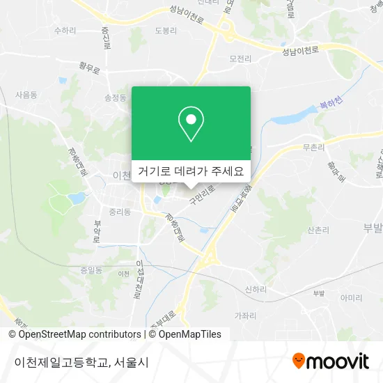 이천제일고등학교 지도