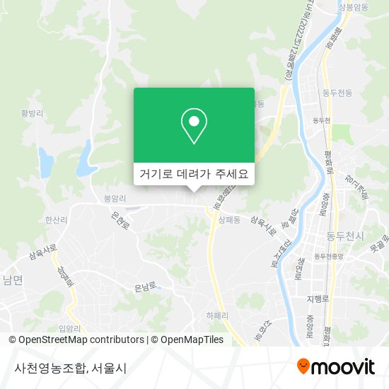 사천영농조합 지도