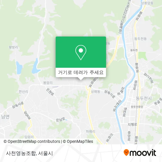 사천영농조합 지도