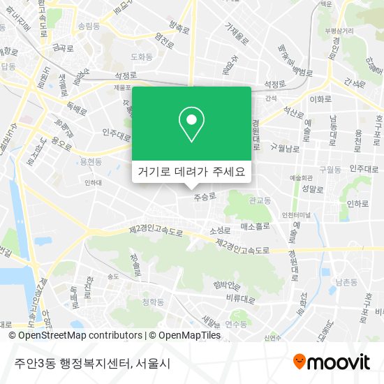 주안3동 행정복지센터 지도