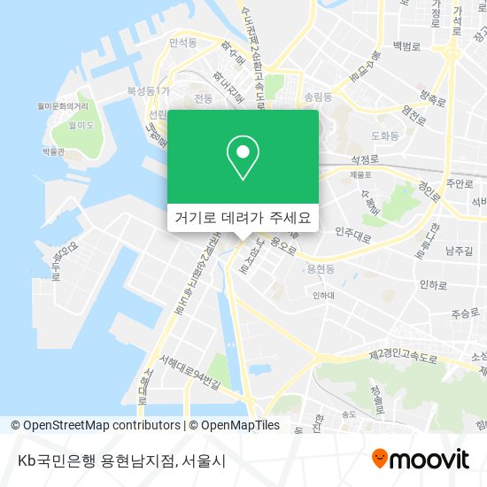 Kb국민은행 용현남지점 지도