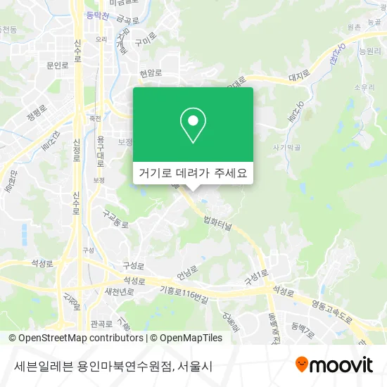 세븐일레븐 용인마북연수원점 지도