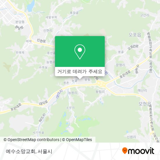 예수소망교회 지도