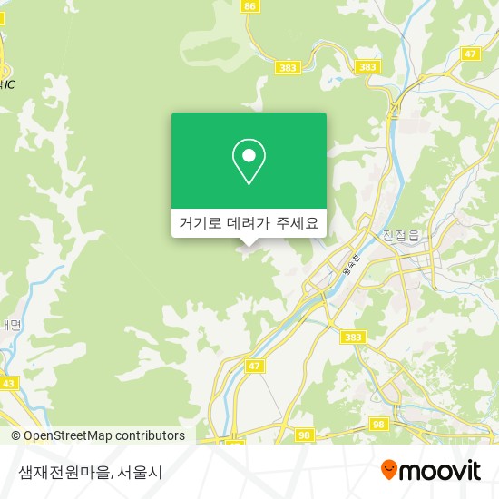 샘재전원마을 지도
