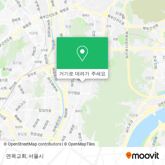 면목교회 지도