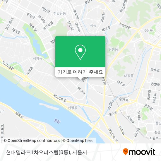 현대밀라트1차오피스텔(B동) 지도