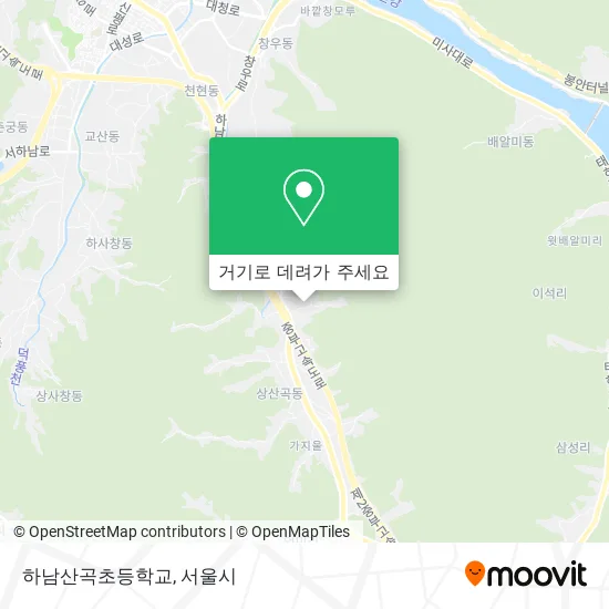 하남산곡초등학교 지도