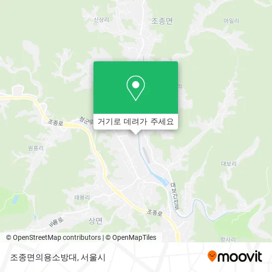 조종면의용소방대 지도