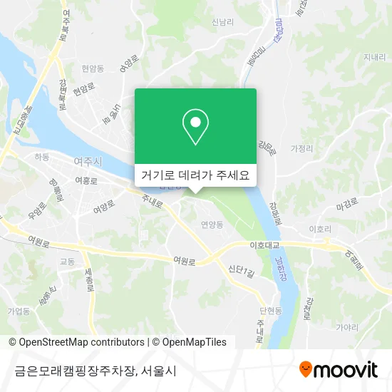 금은모래캠핑장주차장 지도
