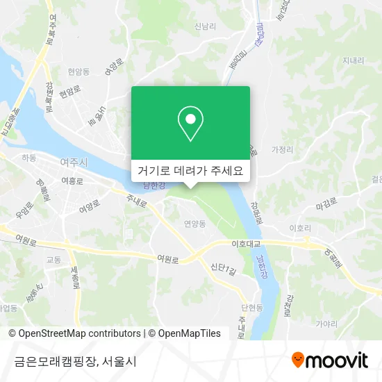 금은모래캠핑장 지도
