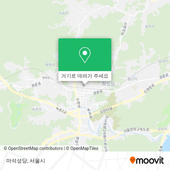 마석성당 지도