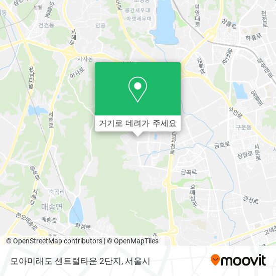 모아미래도 센트럴타운 2단지 지도