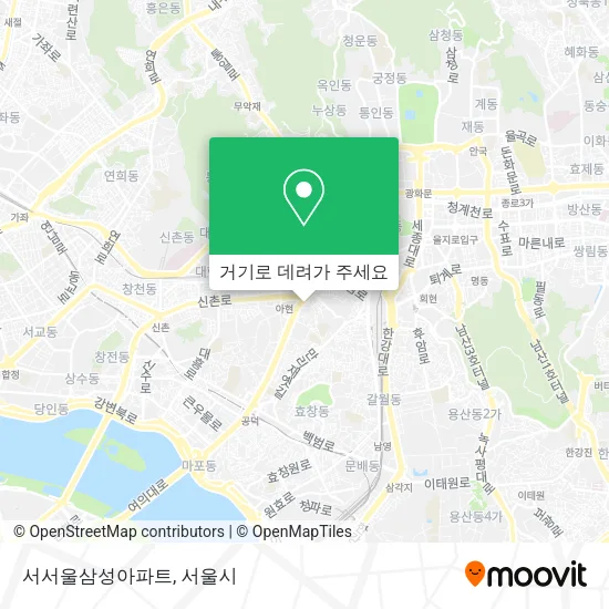 서서울삼성아파트 지도