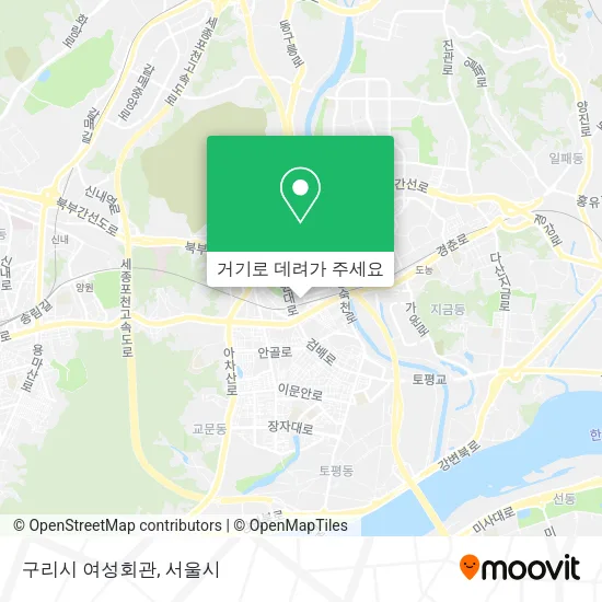 구리시 여성회관 지도