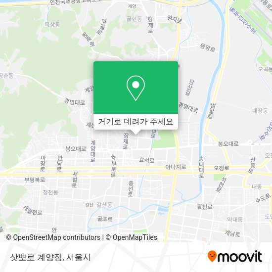 삿뽀로 계양점 지도