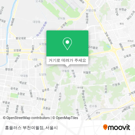 홈플러스 부천여월점 지도