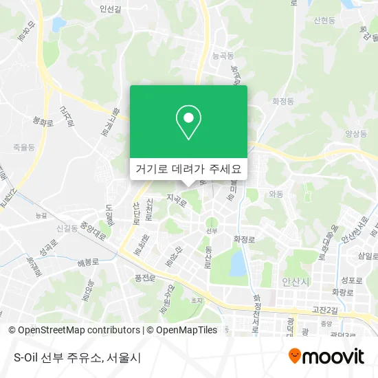S-Oil 선부 주유소 지도