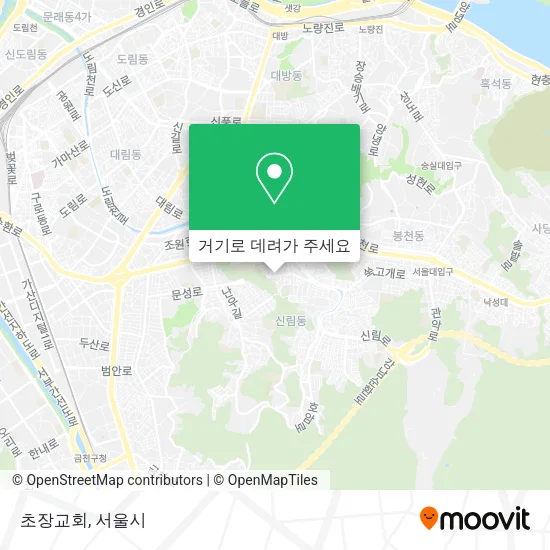 초장교회 지도