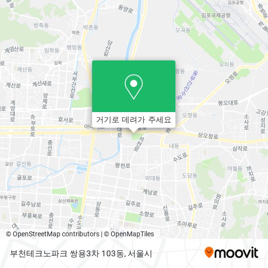 부천테크노파크 쌍용3차 103동 지도