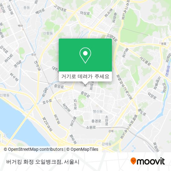 버거킹 화정 오일뱅크점 지도