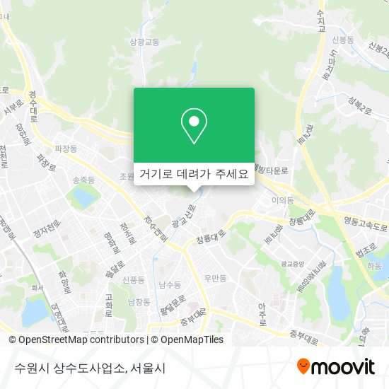 수원시 상수도사업소 지도