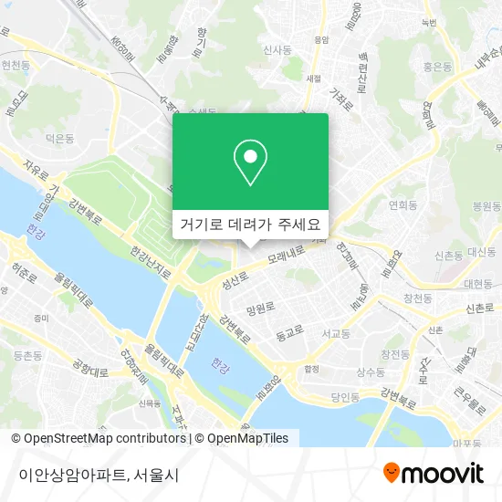 이안상암아파트 지도