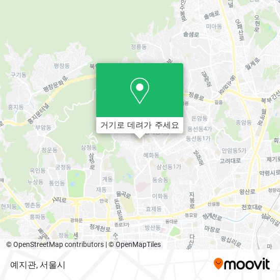 예지관 지도