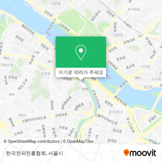 한국전파진흥협회 지도