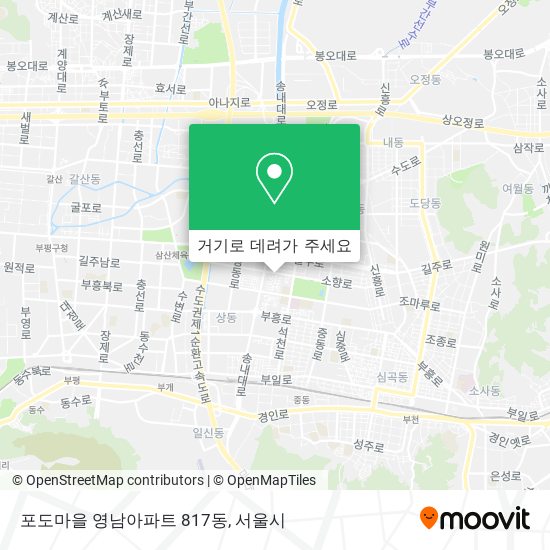 포도마을 영남아파트 817동 지도