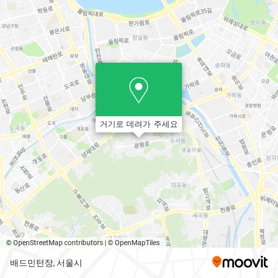 배드민턴장 지도