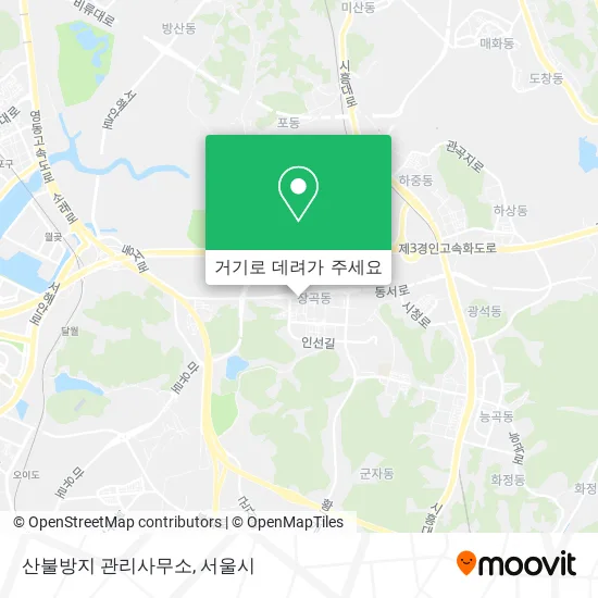 산불방지 관리사무소 지도