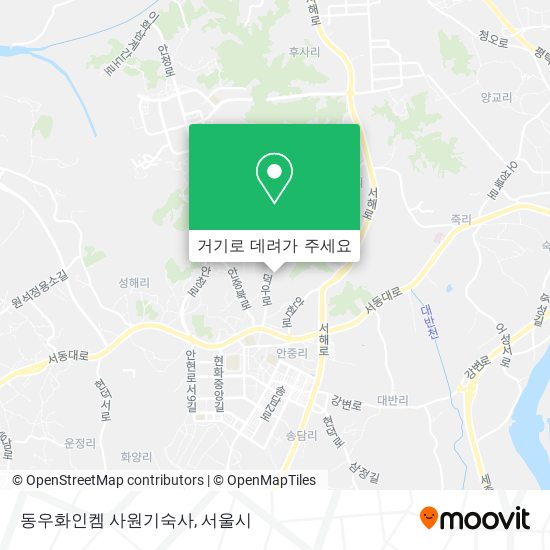 동우화인켐 사원기숙사 지도