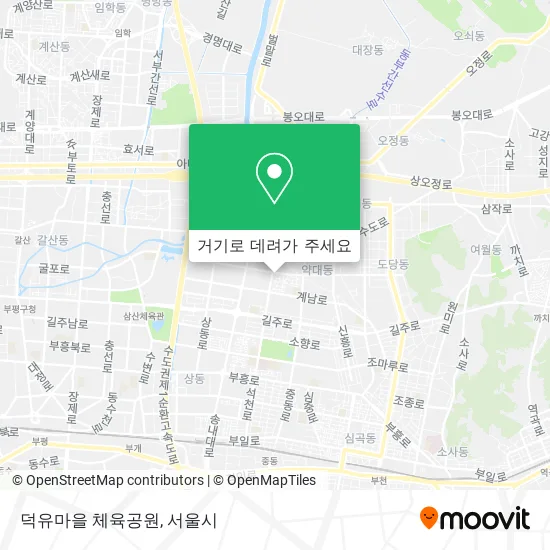 덕유마을 체육공원 지도