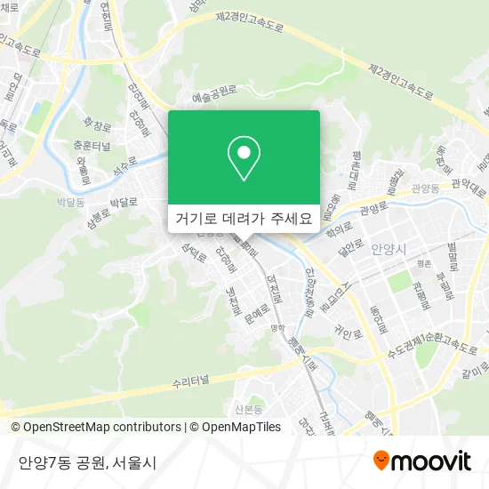 안양7동 공원 지도