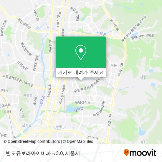 반도유보라아이비파크3.0 지도