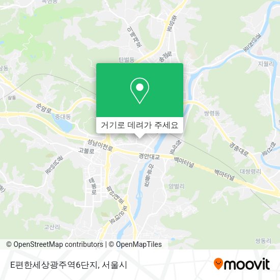 E편한세상광주역6단지 지도