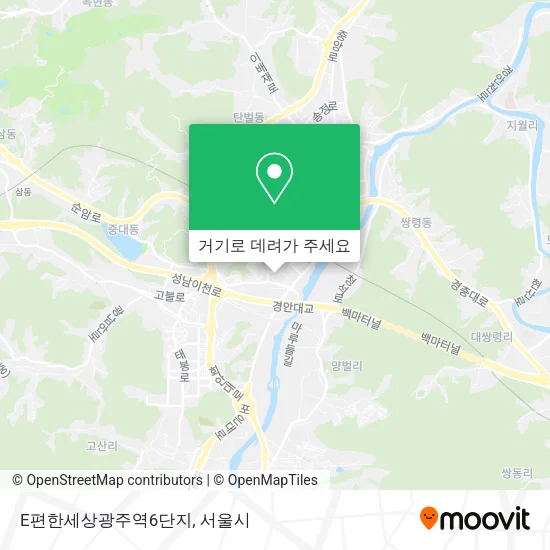 E편한세상광주역6단지 지도