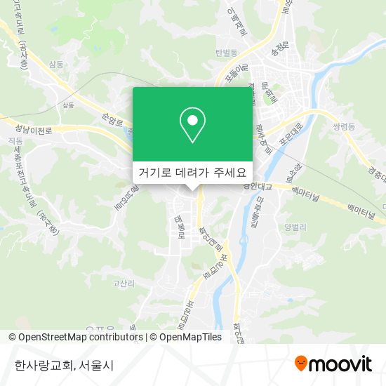 한사랑교회 지도