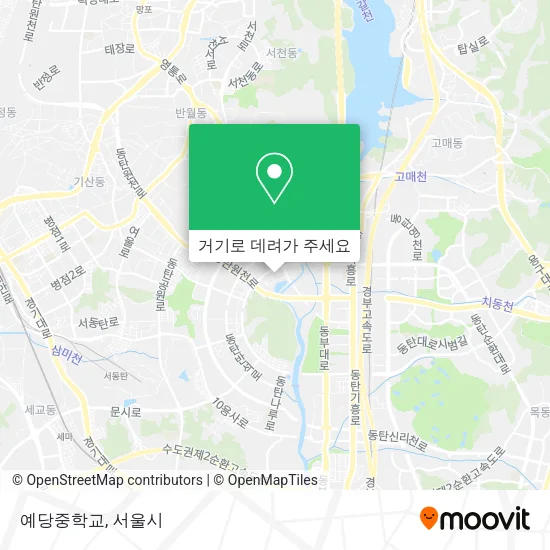 예당중학교 지도