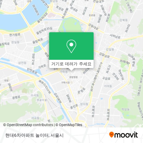 현대6차아파트 놀이터 지도