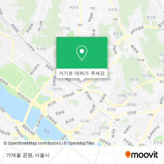 가재울 공원 지도