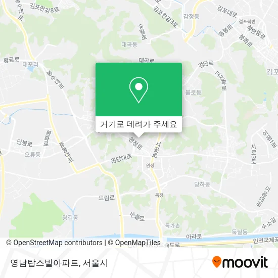 영남탑스빌아파트 지도